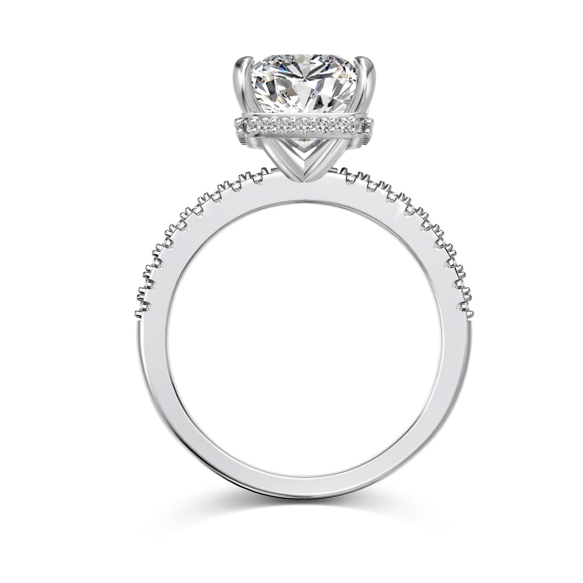 4 Carat Radiant Cut Engagement Ring