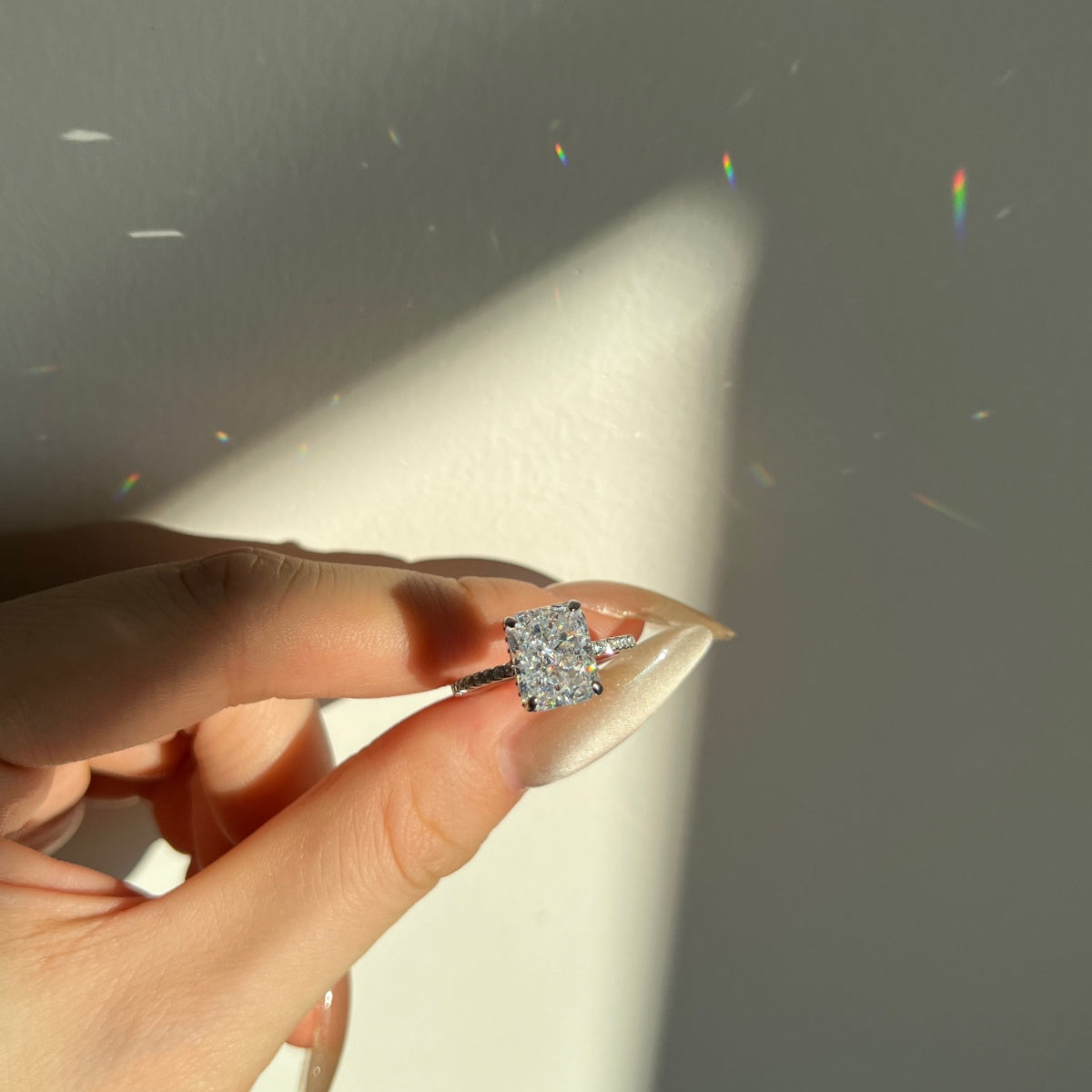 4 Carat Radiant Cut Engagement Ring